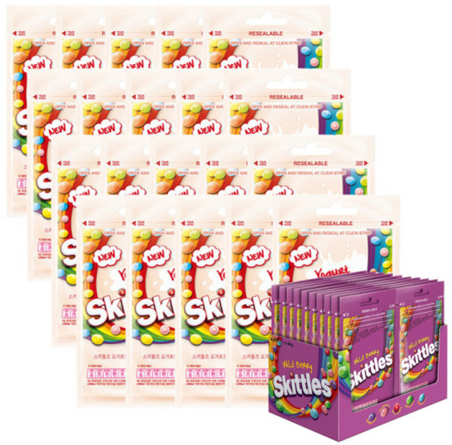 스키틀즈 요거트 + 사은품, 40g, 20개