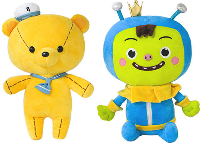 기프트앤돌 정품 대형 우당탕탕아이쿠 아이쿠 비비 봉제인형 50cm, 1개