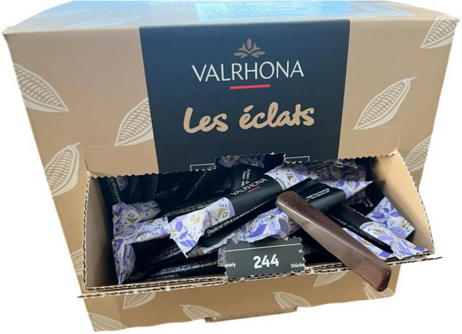 VALRHONA 法芙娜 苦甜巧克力棒 61% 獨立包裝 法國進口, 1個