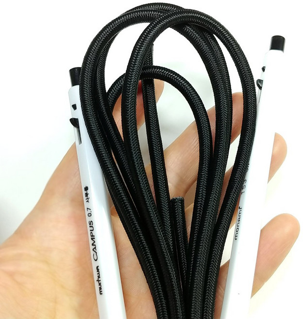 고무줄 텐트고무줄 굵은고무줄 탄성끈 탄성고무줄 폴대고무줄, 약5mm블랙(1개당=2미터)