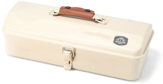 KOOLMAN(쿨맨) 아이언 스틸 캠핑 공구함, 1개, 아이언 스틸 공구함 - 아이보리, 1단