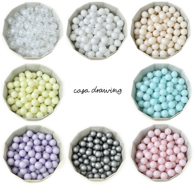 까사드로잉 유아동 볼풀공 국내 KC인증 7.3CM 무독성 50P, 핑크(50P), 1개