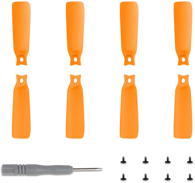 8pcs 프로펠러 교체 블레이드 DJI 플립 드론 액세서리 용 저소음 프로펠러 드론 소품 블레이드, [01] Orange, 1개