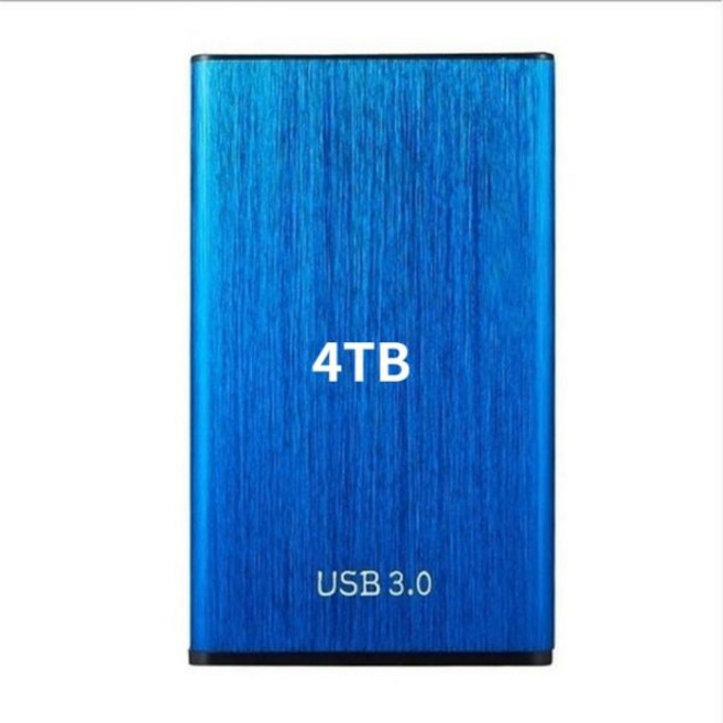 휴대용 고속 500GB 1TB 2TB SSD 4TB 외장 하드 드라이브 대용량 저장 장치 USB 3.0 8TB 16TB 32TB 노트북용 오리지널 모바일, [17] 4TB Blue, 4TB Blue