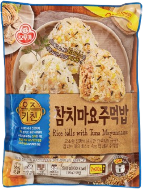 오뚜기 오즈키친 참치마요주먹밥 500g, 3개