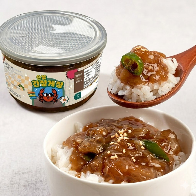 [누적리뷰13000] osc 자연일상 순살 게장 간장게장 꽃게장, 300g, 1세트