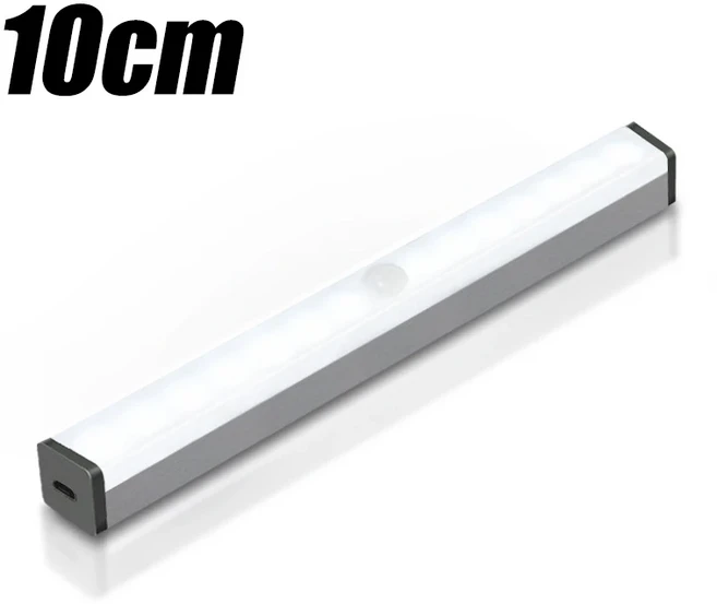 SEAMETAL 차량용 센서 라이트 바닥 트렁크 후드 USB 충전식 자동 유도 바 마그네틱 수동 및 감지 모드, 03 10cm upgraded