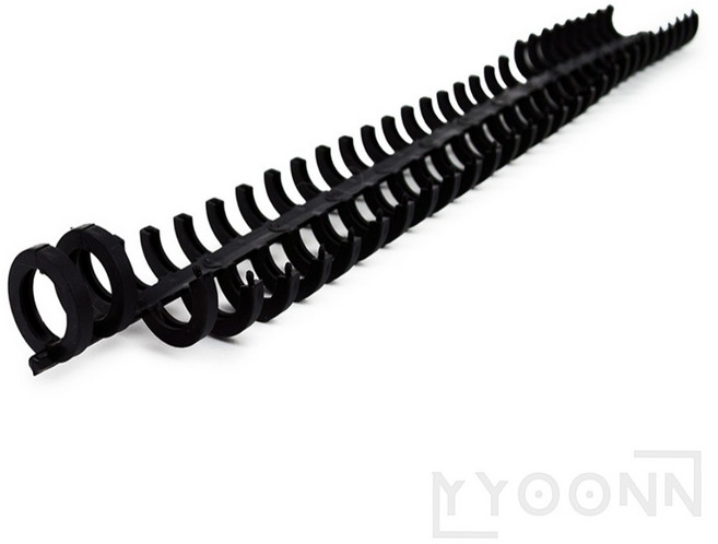 유니상점 스프링 열쇠정리 걸이 개폐쉬운보관걸이 업소용열쇠걸이, 블랙 10mm