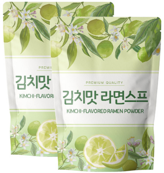 닥터릴리 김치 라면 스프 가루 분말, 2개, 400g
