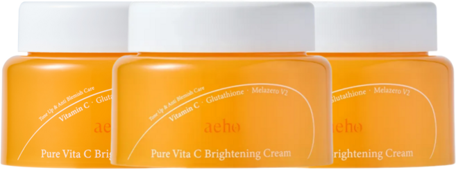 애호 글루타치온 겉&속 기미 잡티 주근깨 흑자 제거 멜라닌 케어 브라이트닝 비타민 미백 크림, 3개, 50g