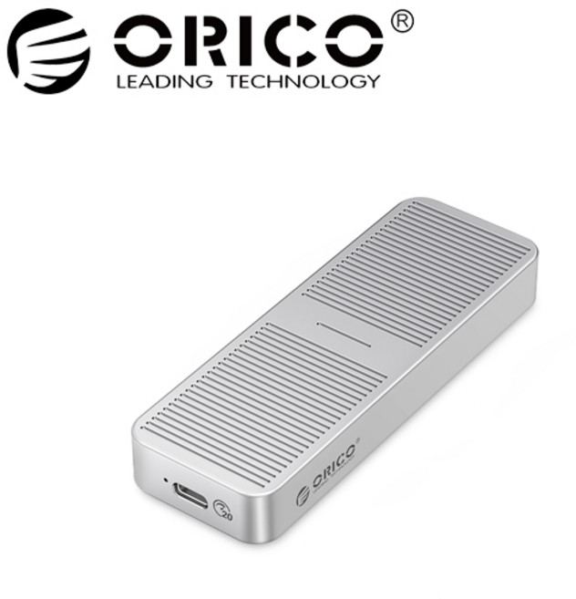 오리코 USB3.2x2 20Gbps M.2 NVME C타입 외장 SSD 케이스 M223C3-G4, [실버], 1개