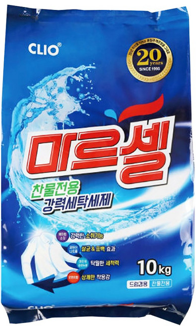 BTM 마르셀 찬물전용 세탁 세제 10kg 드럼겸용, 1개