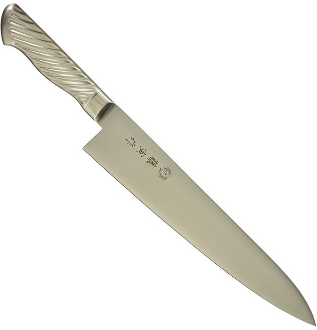 후지토라 제작 소칼 270mm 일본산 코발트 합금강 양날 고기 절단뿐 아니라 생선과 채소 조리에도 사용할 수 있는 셰프 나이프 손잡이는 잡기 쉬운 토네이도 무늬 올스테인리스 식기세