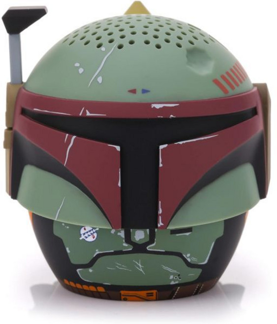 Bitty Boomers 스타워즈 보바 펫의 책 펫 미니 블루투스 스피커 올리브 그린 2.3인치, 2.3 inches, Book of Boba Fett