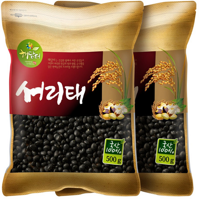 현대농산 국산 서리태 속청 500g, 2개