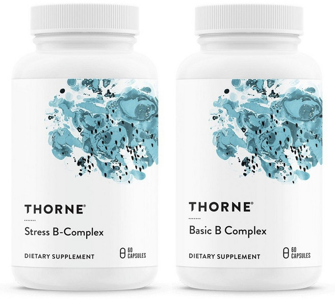 쏜리서치 스트레스 B 컴플렉스 캡슐 + 베이직 B 컴플렉스 캡슐, 60정, 2개