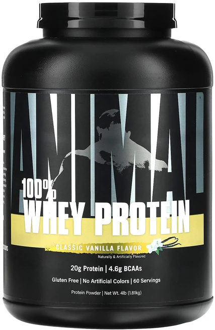 애니멀 100% Whey 프로틴 파우더 클래식바닐라 4 lb (1.81 kg), 1.81kg, 1.81kg, 1개 - 쿠팡