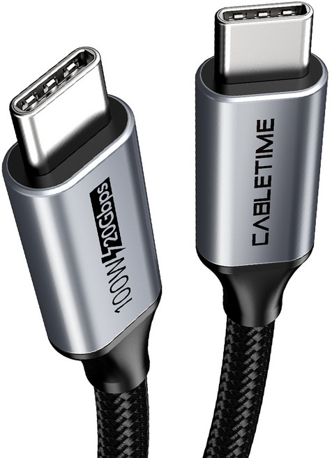 케이블타임 USB 3.2 Gen2x2 100W 20기가비트 C to C타입 고속충전케이블 CU20, 3m, 1개
