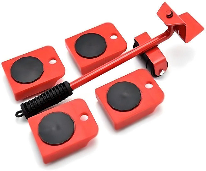 만능지렛대 무거운 가구 짐 옮기기 장롱 냉장고옮기는 바퀴 도구 기구 가정용자키 롤테이너, 1세트