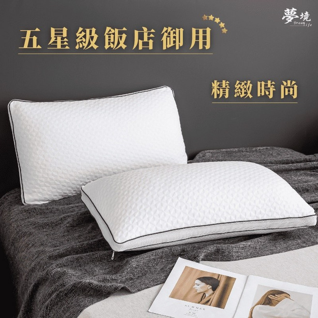 夢境 6D獨立筒釋壓枕頭 台灣製 助眠枕, 1個, 一顆