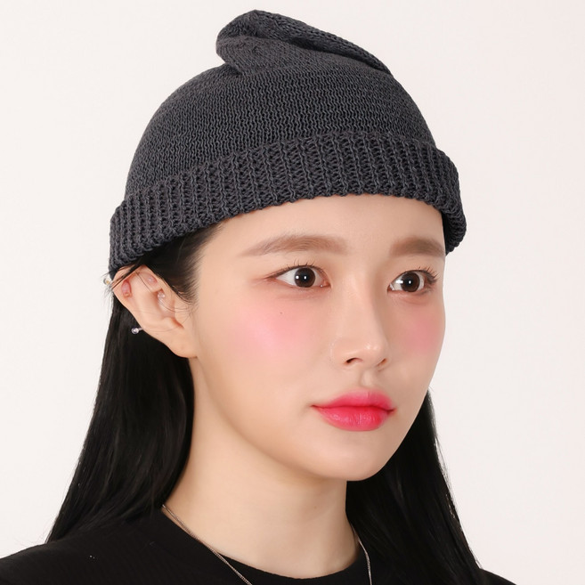 라핑 여름 꽈배기 숏 와치캡 비니 남자 여자 챙없는 모자