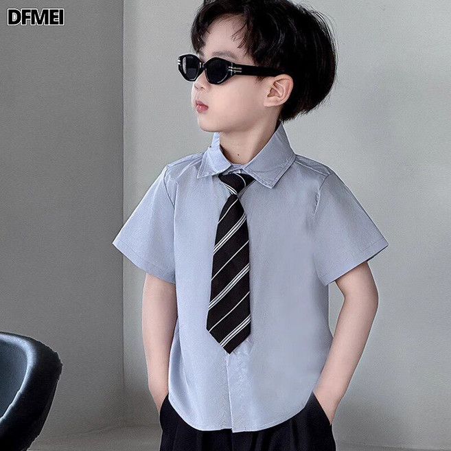 DFMEI 男童西裝套裝春季花童禮服寶寶主持人演出服兒童風小西服春裝