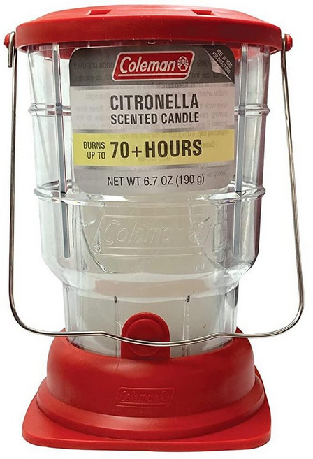 Coleman 70시간 이상 야외 캔들 랜턴 - 클래식한 디자인 쉬운 운반 및 걸기 연소 시간 연장 캠핑 피크닉 파티오 분위기에 필수품 189.9g6.7온스 레드 117