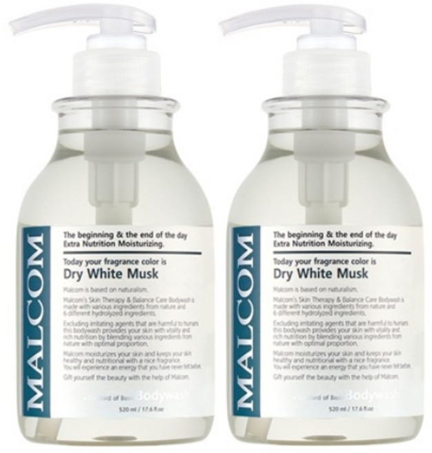 Malcom 白麝香沐浴露, 520ml, 2個