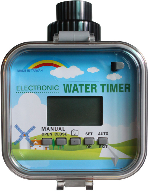 電子澆水定時器 - 自動灌溉系統 節水耐用 台灣製造, 灰色, 1個