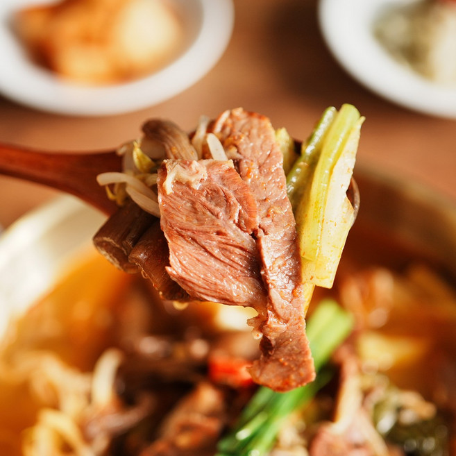 직접우려낸 사골야채육수로 만든 선비찬 진육개장 600g X 4봉, 4개