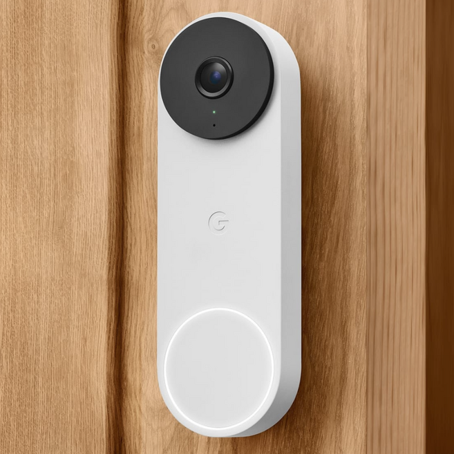 구글 네스트 도어벨 캠 실내 유선 Nest Doorbell 3세대 보안 카메라, Snow