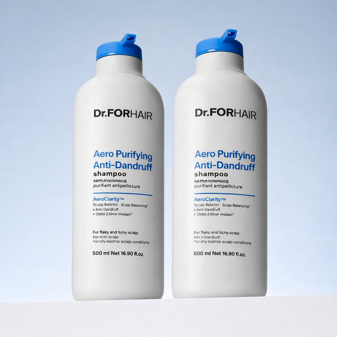 닥터포헤어 폴리젠 비듬 각질케어 샴푸 프레시아로마향, 500ml, 2개