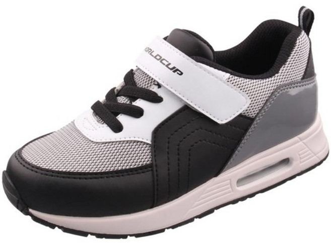 [월드컵]남여아동화 에어백쿠션 키즈찍찍이운동화블랙