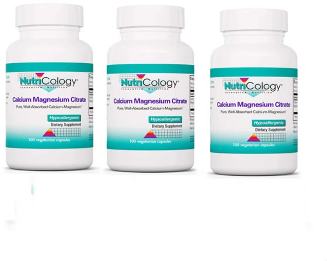 Nutricology 칼슘 마그네슘 시트레이트 베지캡슐 100정, 3개 - 쿠팡