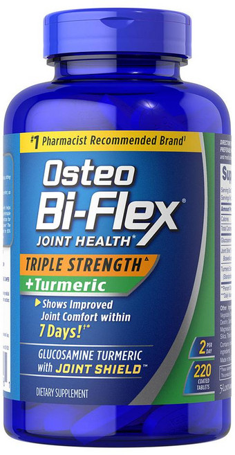 Osteo Bi-Flex Triple Strength + Turmeric 오스테오 바이 플렉스 트리플 스트렝스 + 튜머릭 220정, 1개