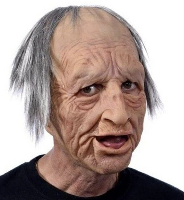대머리 할로윈 코스튬 모자 할아버지 성인용 할머니 소품 특수분장용품 코스프레, 1개, 1_짧은 스타일의 할아버지