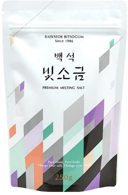 백석빛소금 천일염용융 고급소금 용융소금, 250g, 1개