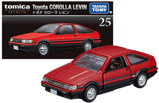 토미카 200종 테슬라 람보르기니 페라리 벤츠 닛산 렉서스 혼다 소방차 덤프트럭 경찰차 버스 기차 GT-R 지게차 포크레인, 프리미엄 25 도요타 코롤라 레빈