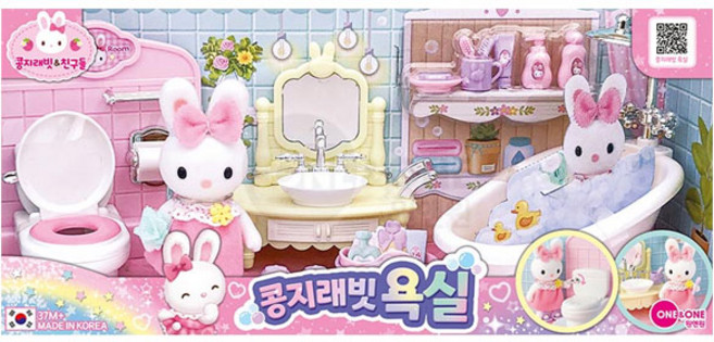 원앤원-콩지래빗 욕실, 1개, 혼합색상