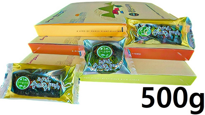 정선수리취떡 500g 찹쌀떡 인절미 영양떡 (명성수리취떡), 수리취 인절미 500g(인절미_10개), 1개