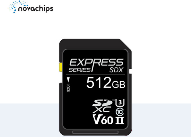 노바칩스 V60 SDX 512GB Express 메모리카드 SDXC UHS II SD Card, 1개