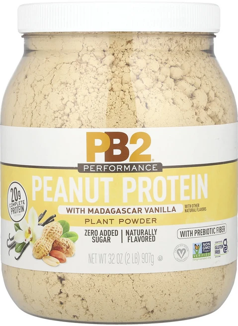 PB2 Foods 퍼포먼스 피넛 프로틴 마다가스카르바닐라 907g, 453.59 g, 2개 - 쿠팡