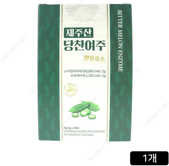 지비엠에스 제주산 당찬여주 발효효소 30p, 60g, 1개