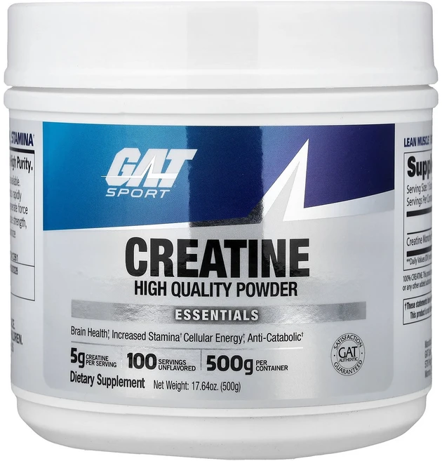 GAT Sport 스포츠 크레아틴 500g 파우더 운동보충제, GAT Sport 스포츠 크레아틴 500g 파우더 운동, 1개 - 쿠팡