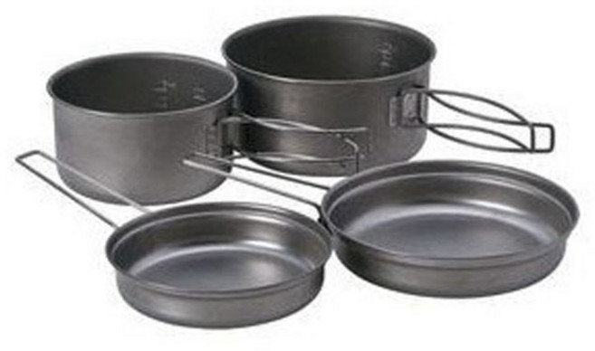 스노우피크 티타늄 퍼스널 쿠커 코펠세트, 1개, 실버