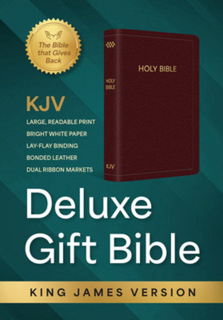 (영문도서)KJV Holy Bible: Deluxe Gift Bible - Burgundy Bonded Leather: King James Version Bible Leather, Global Publishing, English, 9798893170061