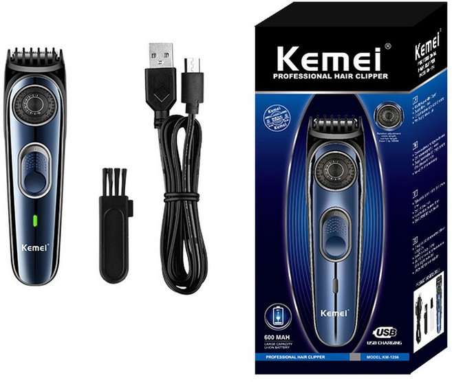 하이 퀄리티 무선 헤어 트리머 Trimmer 키트 Beard 수염, KM1256 with box