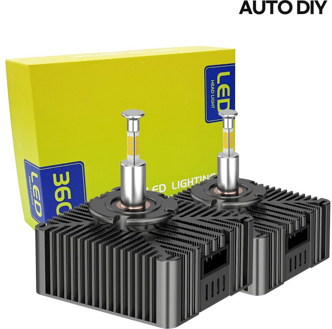 티볼리 전조등 4면 HID LED 헤드램드 2개 1세트, 티볼리에어(16-19년)D5S