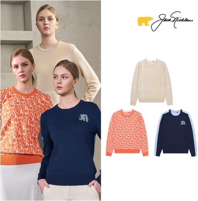 [잭니클라우스] 26SS 여성 스프링 니트 풀오버 3종