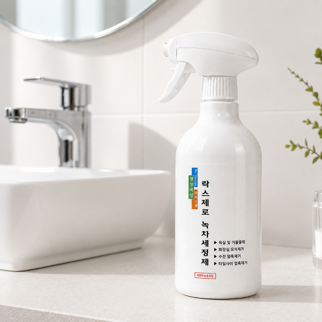 청정세상 락스제로 녹차세정제 욕실 화장실 청소용 세정제, 1개, 750ml